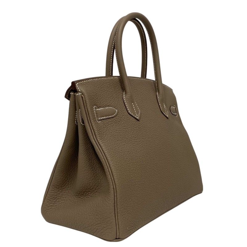 HERMES Birkin 30 in Etoupe with Gold Hardware - Iconic Luxury Handbag