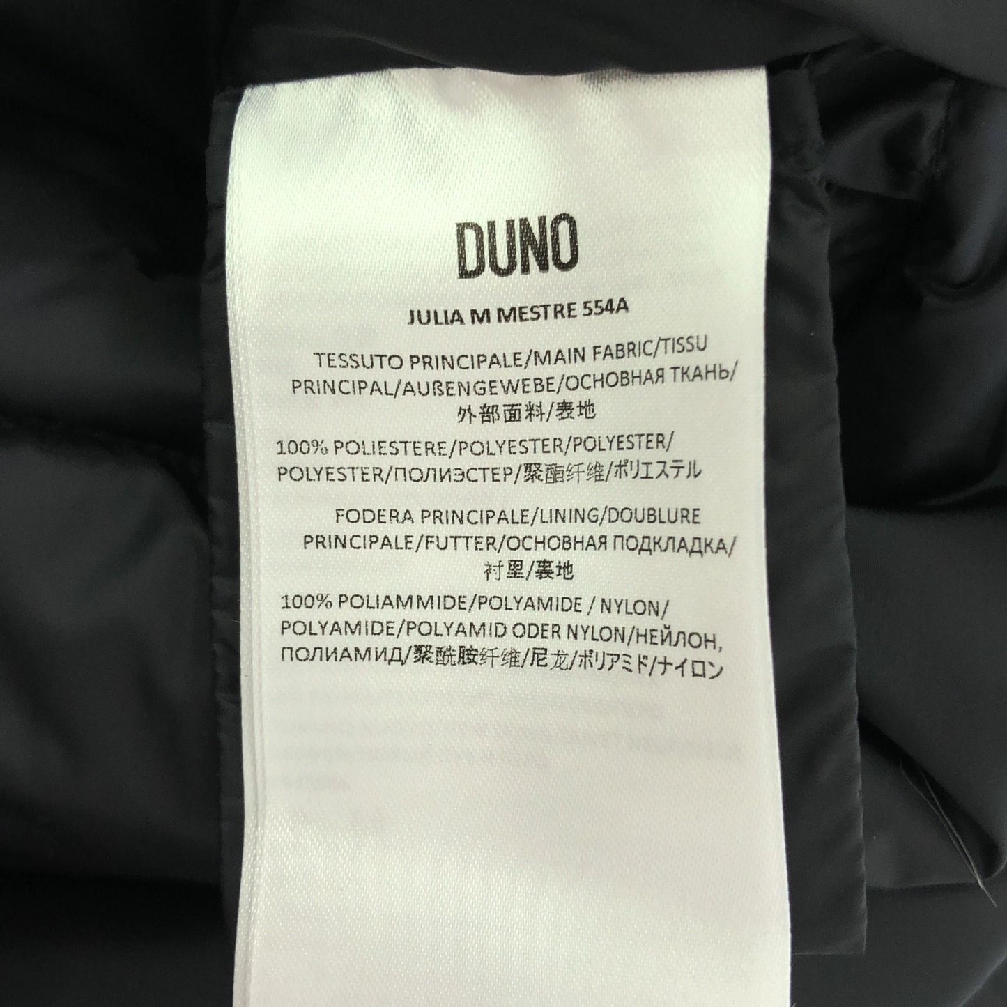 DUNO Julia Down Jacket in Black - Elegant Women's Outerwear