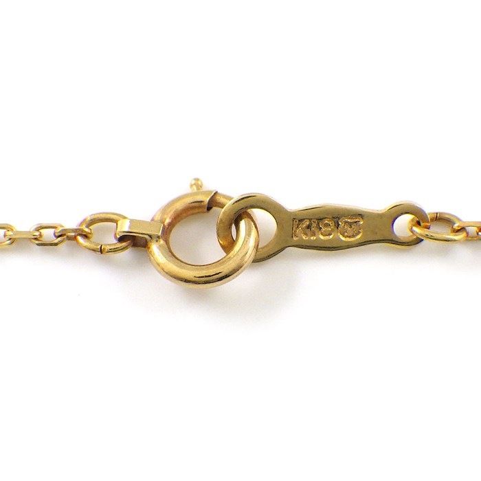 MIKIMOTO Horse Motif Necklace with 5mm Pearl in K18 Yellow Gold