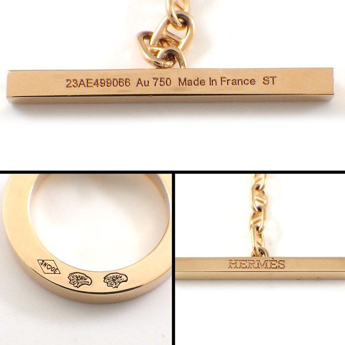 HERMES Chaine d'Ancre Contour GM Necklace with Diamonds