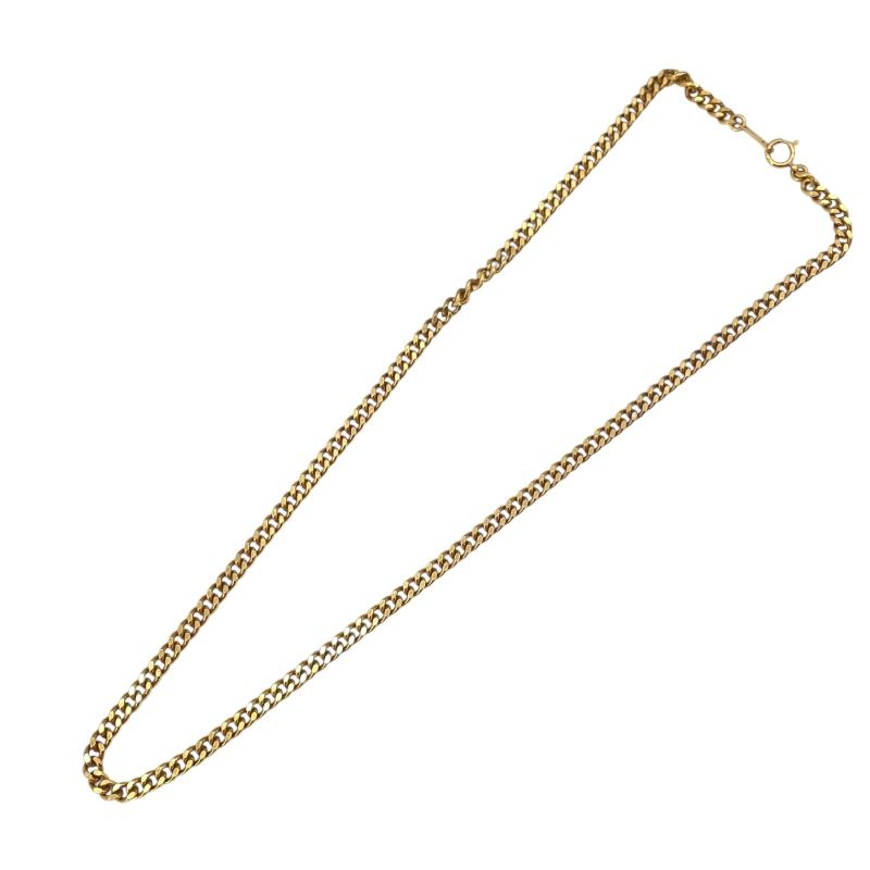 K18 Yellow Gold Double-Sided Single Figaro Necklace - 40cm
