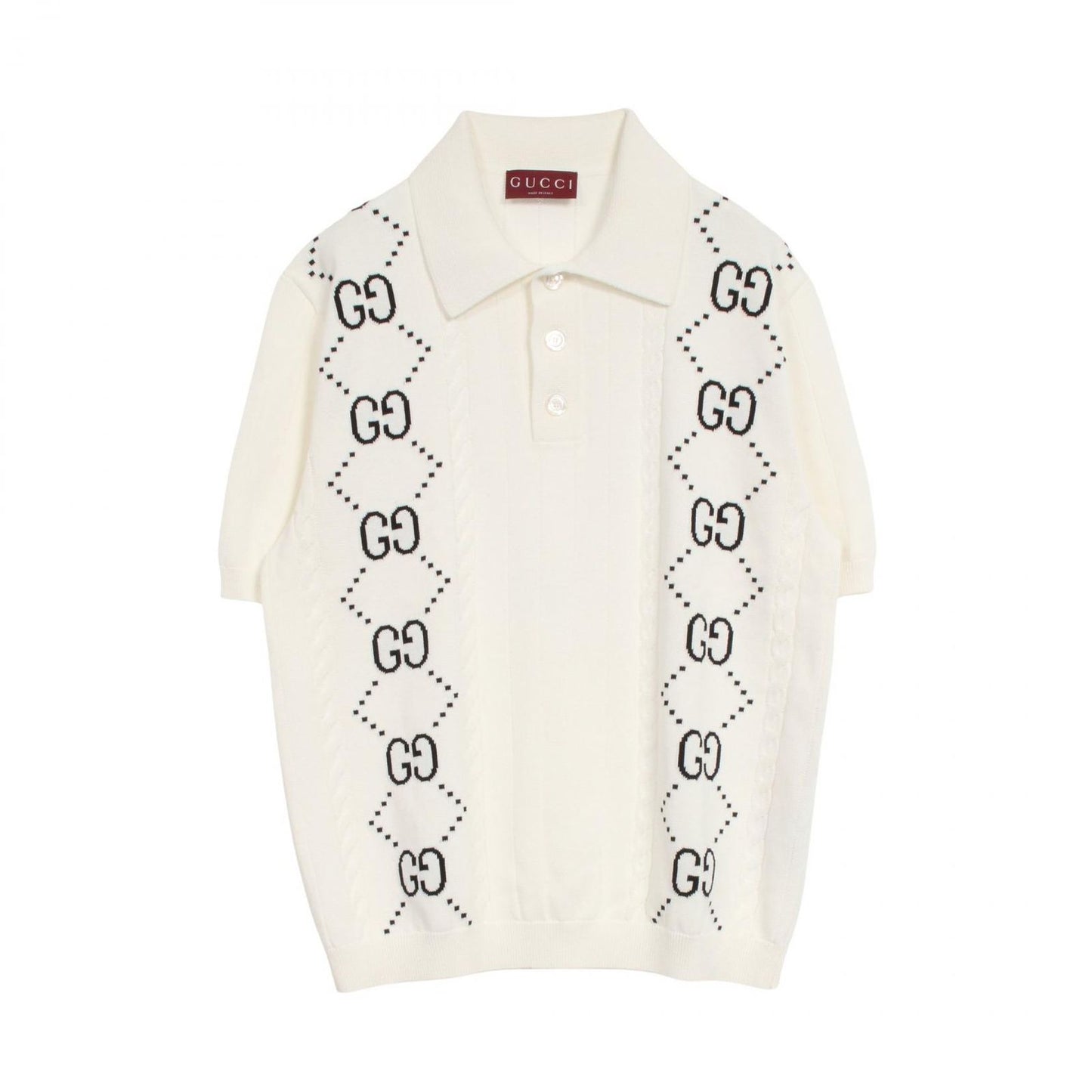 GUCCI GG Interlock Knit Polo Shirt - Timeless Elegance