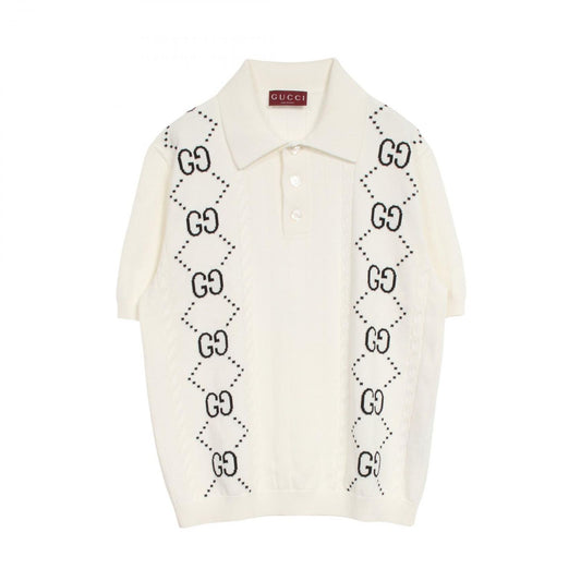 GUCCI GG Interlock Knit Polo Shirt - Timeless Elegance