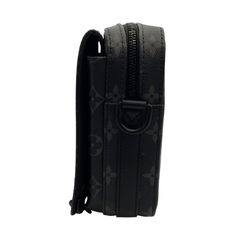 Louis Vuitton Steamer Messenger Bag M45585 - Black Monogram Eclipse
