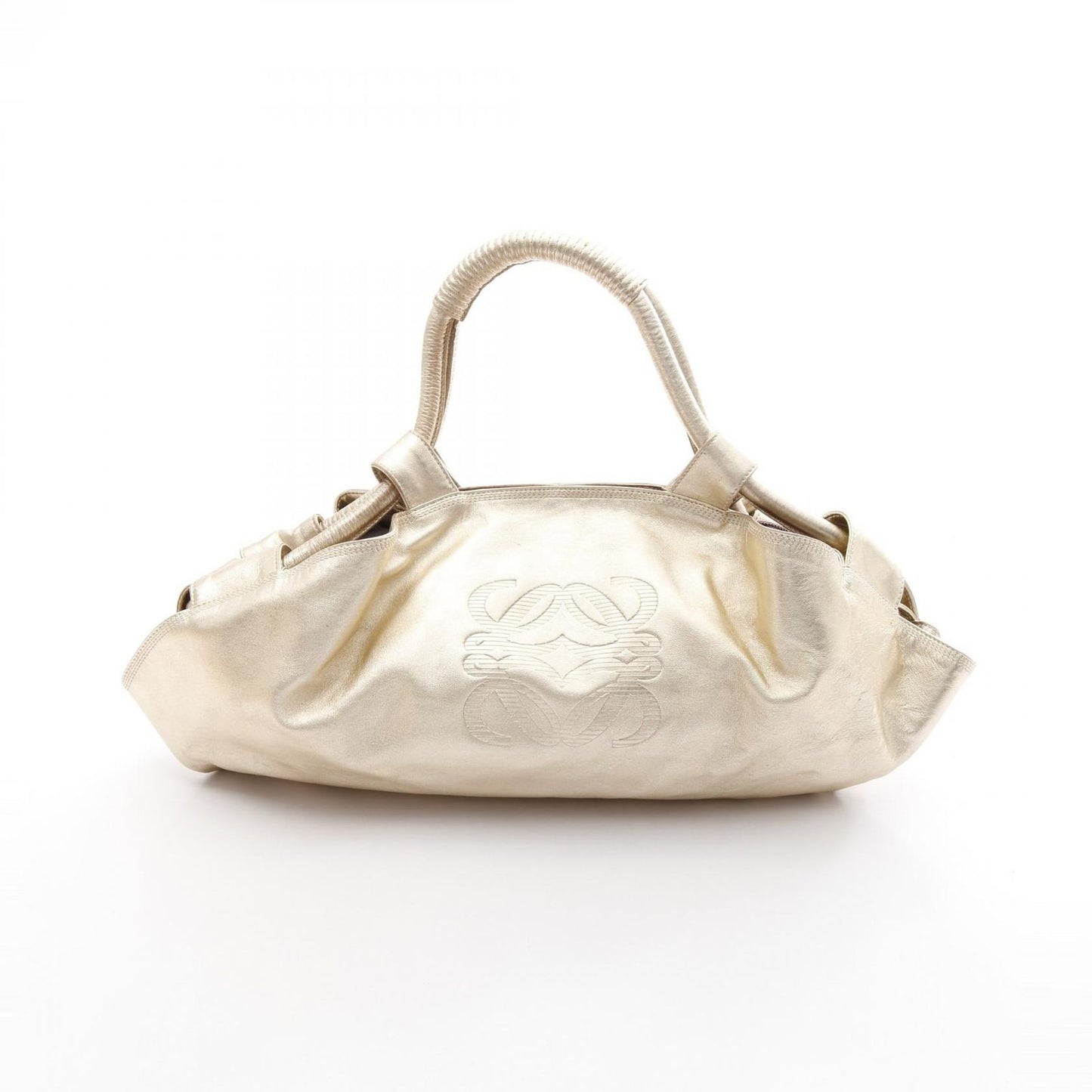 LOEWE Nappa Aire Gold Leather Handbag - Exquisite Craftsmanship