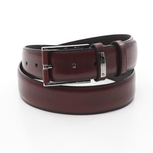 LOUIS VUITTON Legend Belt in Bordeaux Leather - Timeless Elegance