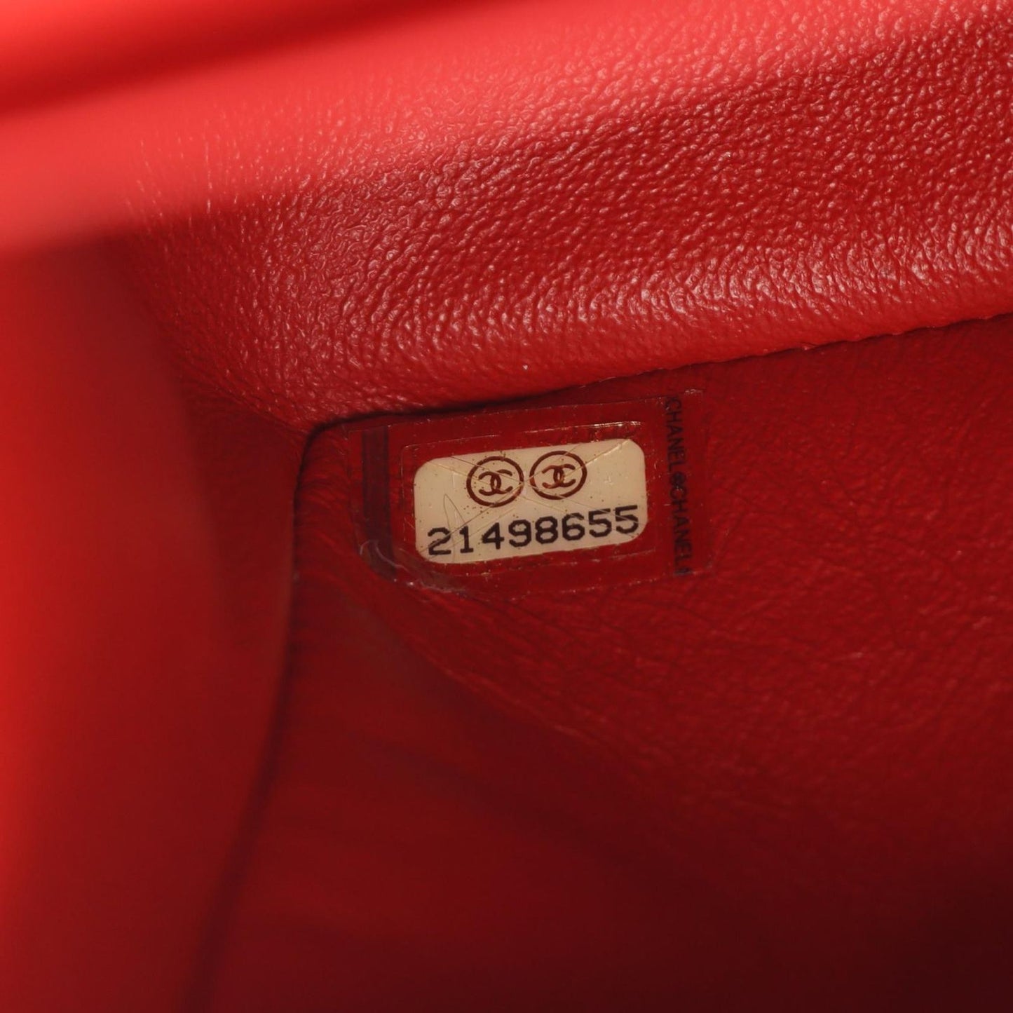 CHANEL Classic De Camellia 30 Large Double Flap Shoulder Bag - Red