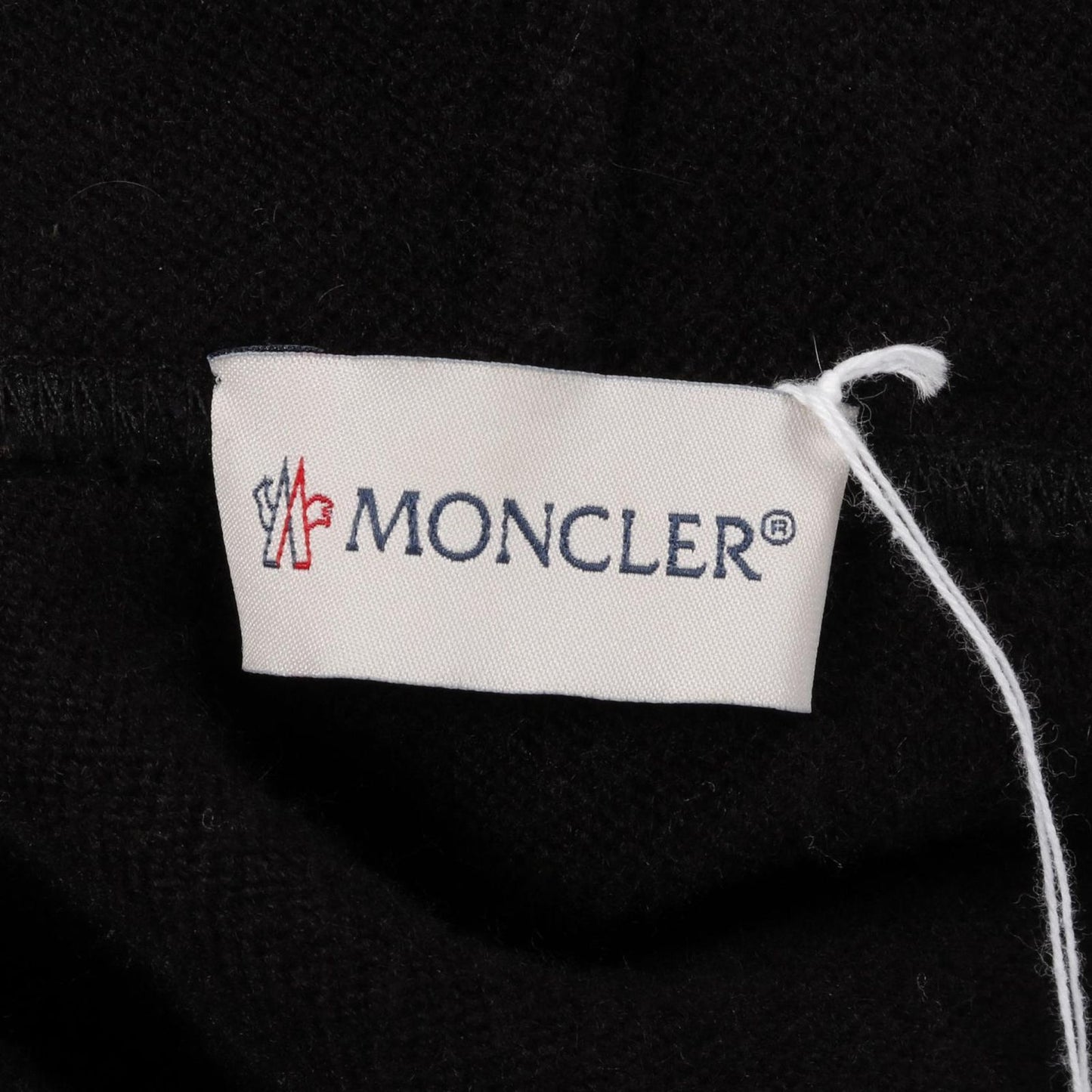 MONCLER Black Wool-Nylon Cape - Timeless Elegance