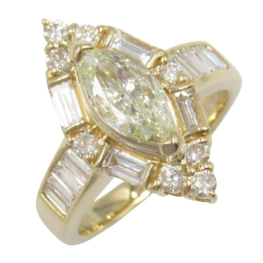 Exquisite K18 Yellow Gold Diamond Ring - 0.644ct Luxury Jewelry