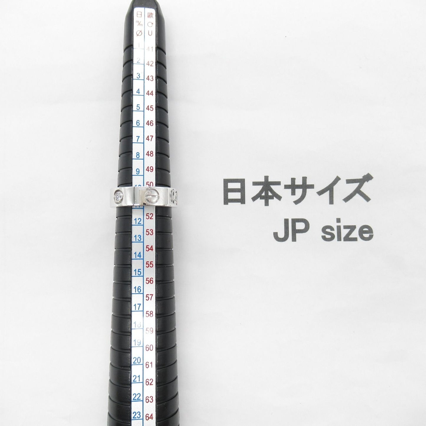 Cartier Love Ring 3PD K18WG Diamond - Timeless Elegance