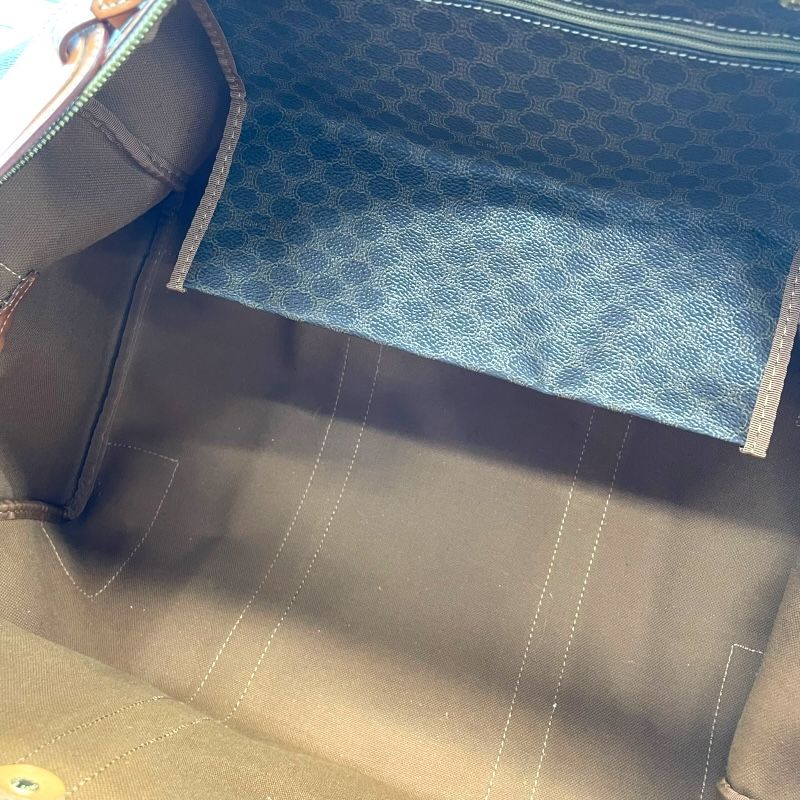 CELINE Macadam Boston Bag in Brown PVC - Timeless Elegance