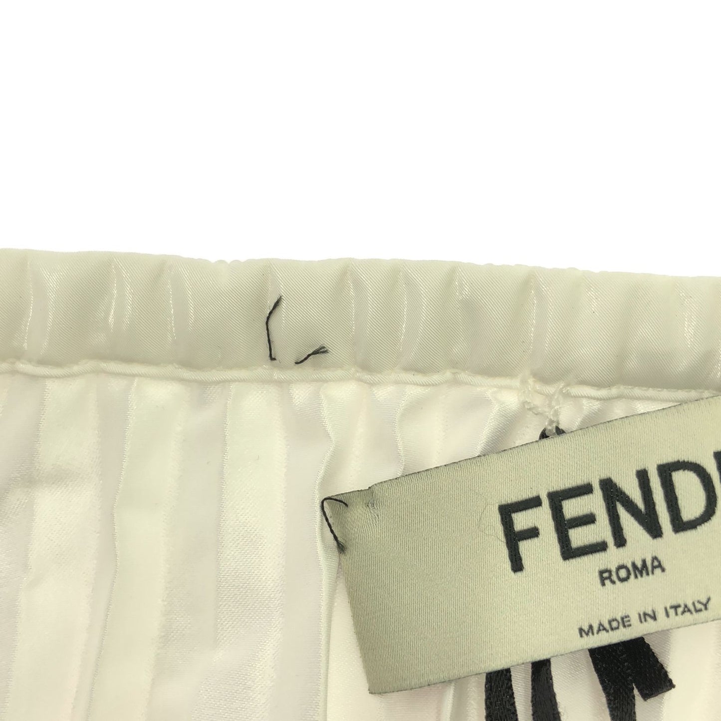 FENDI White Polyester Skirt - Elegant Design, Size EU 42