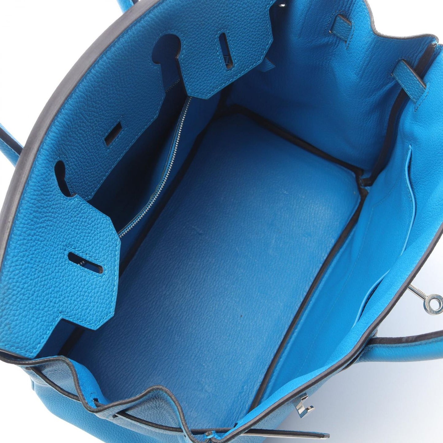 HERMES Birkin 30 Handbag in Blue Zanzibar - Exquisite Craftsmanship