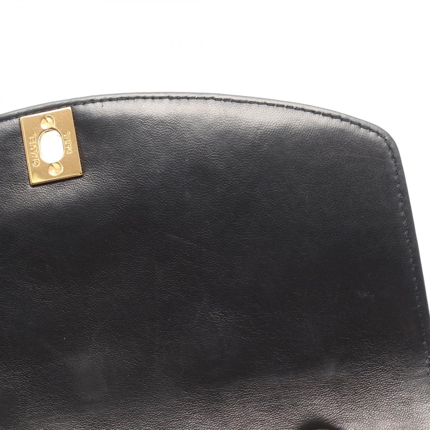 CHANEL Matelassé Diana Flap Shoulder Bag in Black Lambskin