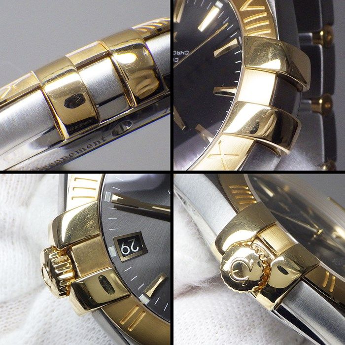 OMEGA Constellation Automatic Watch - 35mm Grey Dial, K18YG & SS
