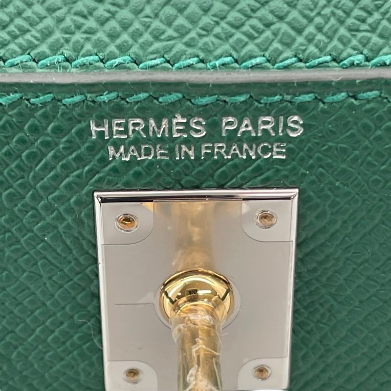 HERMES Mini Kelly W刻 Veil Vertigo & Electrum Shoulder Bag