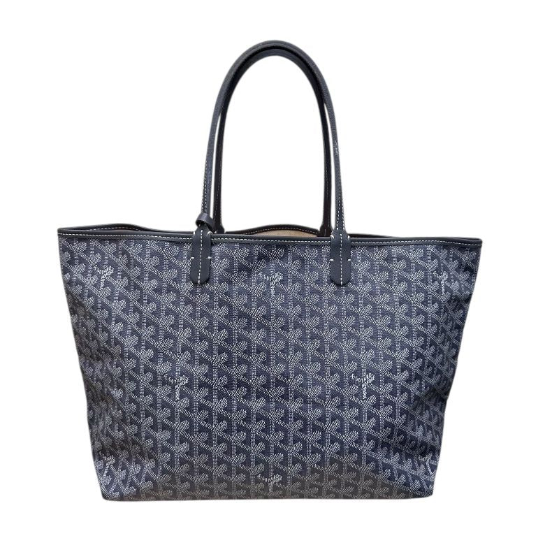 GOYARD Saint Louis PM Handbag in Gray Goyardine Canvas