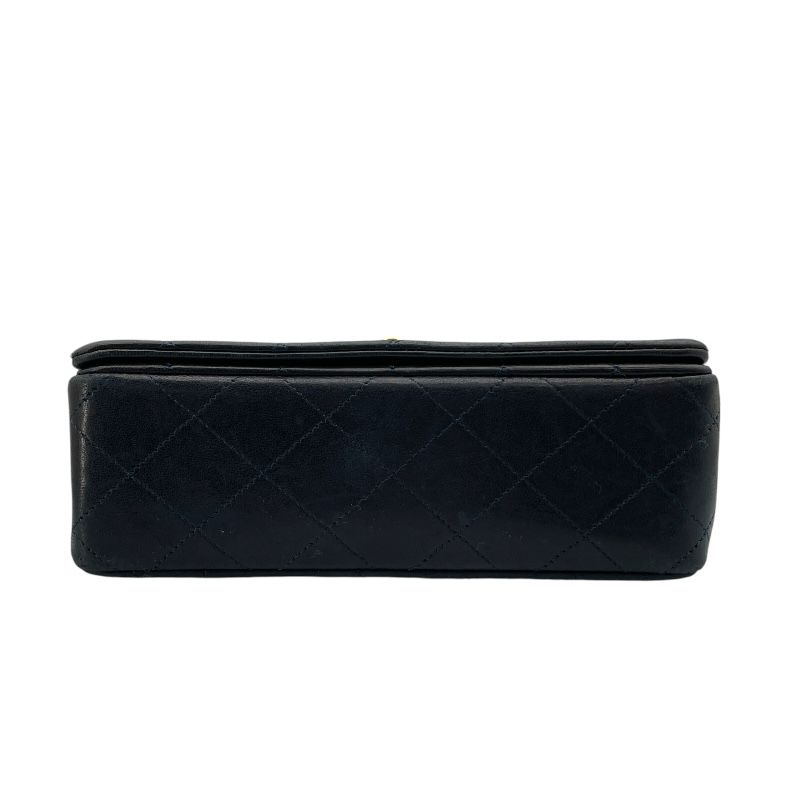 CHANEL Matelassé Full Flap 19 Navy Lambskin Shoulder Bag