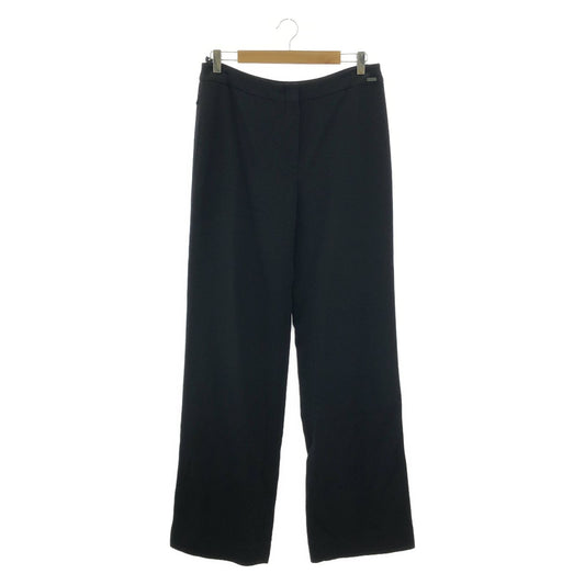 CHANEL Black Wool Pants - Timeless Elegance in Size 44