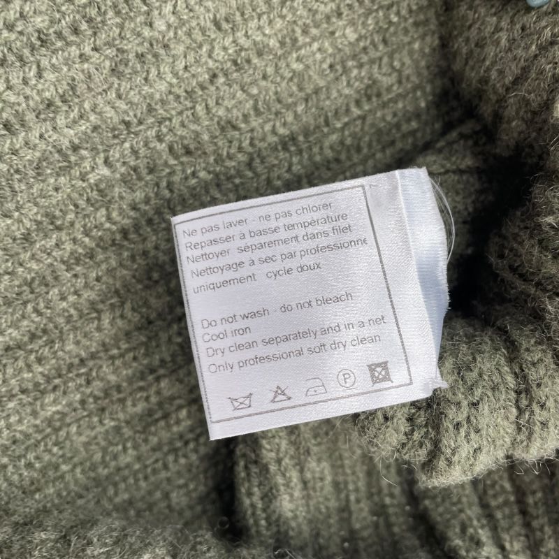 CHANEL Cashmere Knit Dress in Khaki - Timeless Elegance