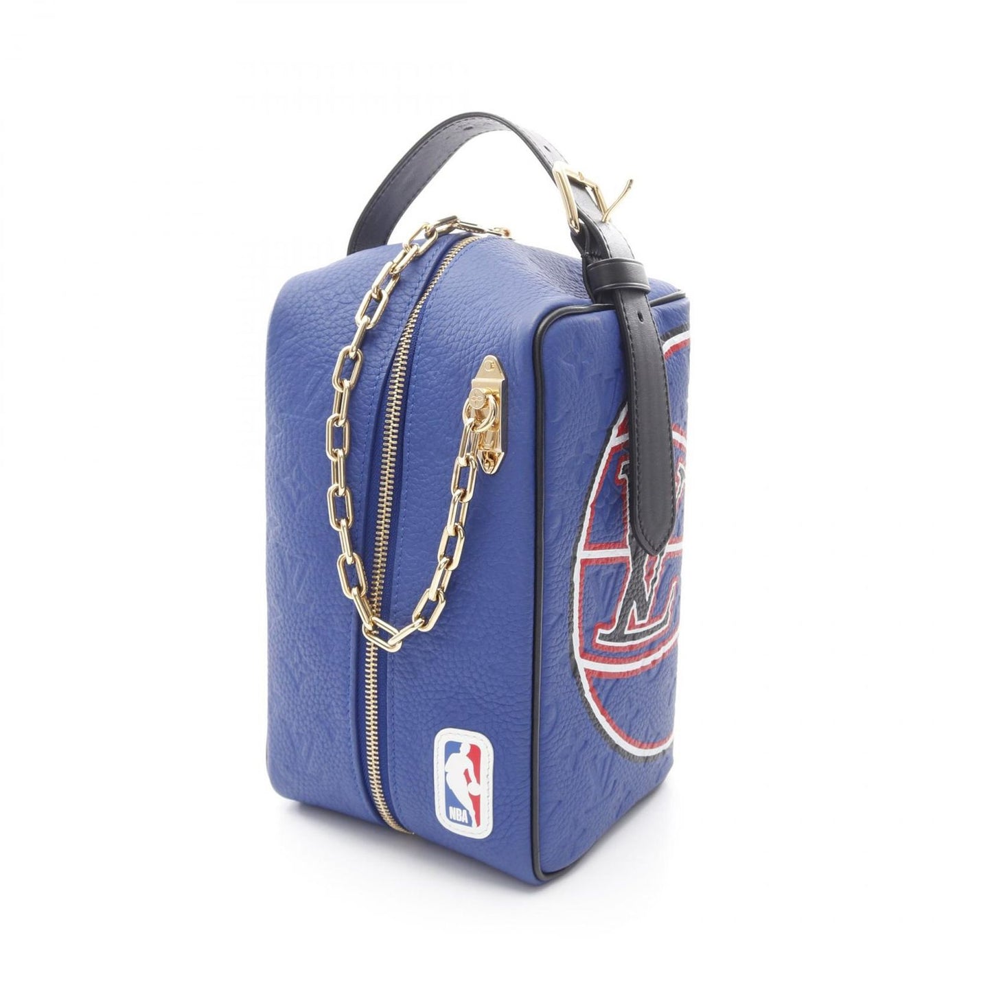 LOUIS VUITTON x NBA Cloak Dopp Kit Handbag - Blue Leather