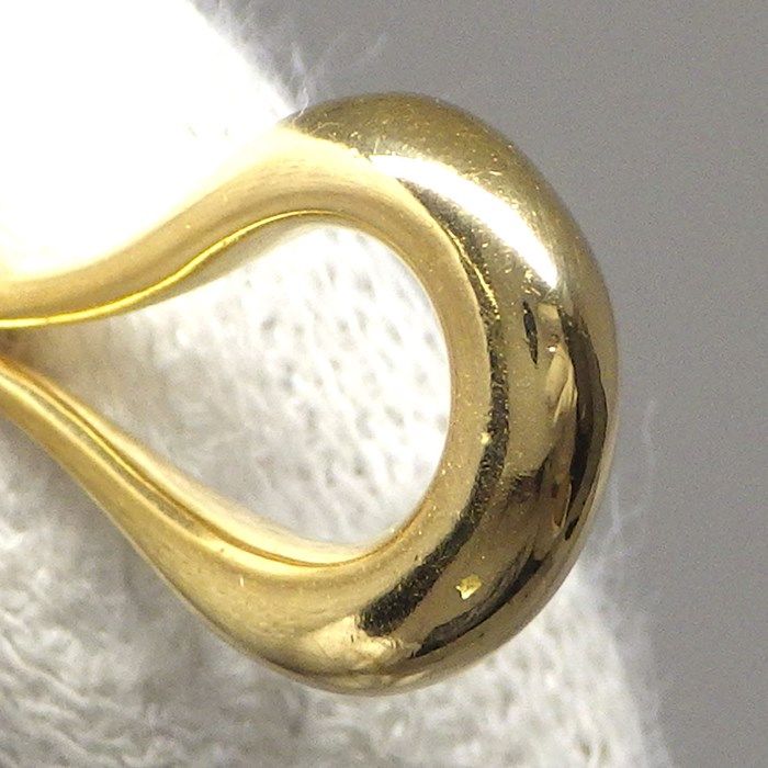 Tiffany & Co. Open Teardrop Necklace in K18 Yellow Gold