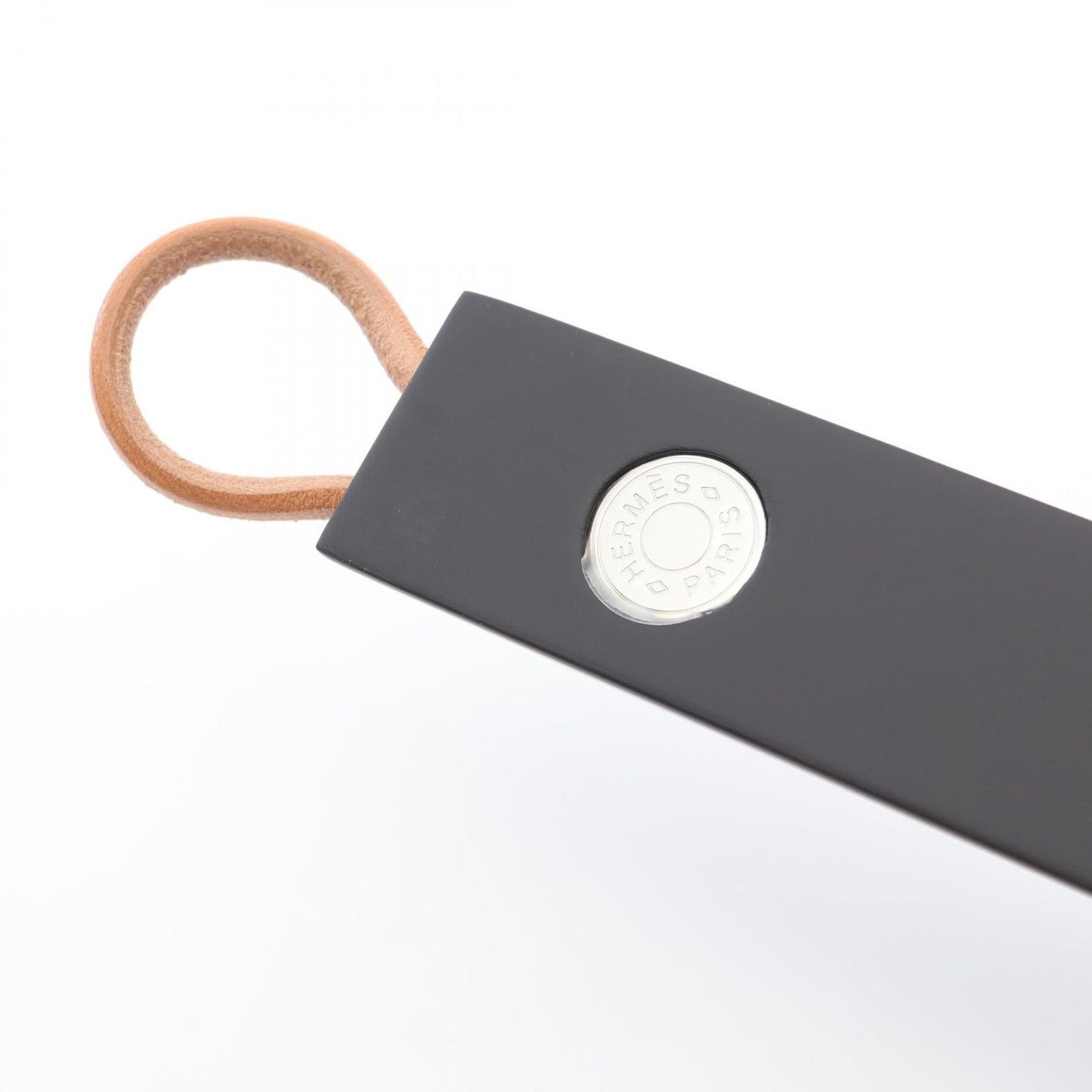 HERMES Leather & Wood Shoe Horn - Unused Luxury Accessory