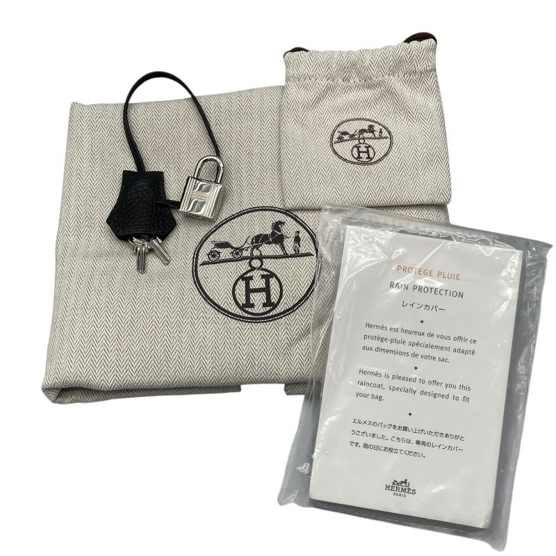 HERMES Birkin 30 U Stamp Black Togo Leather Handbag with Silver Hardware