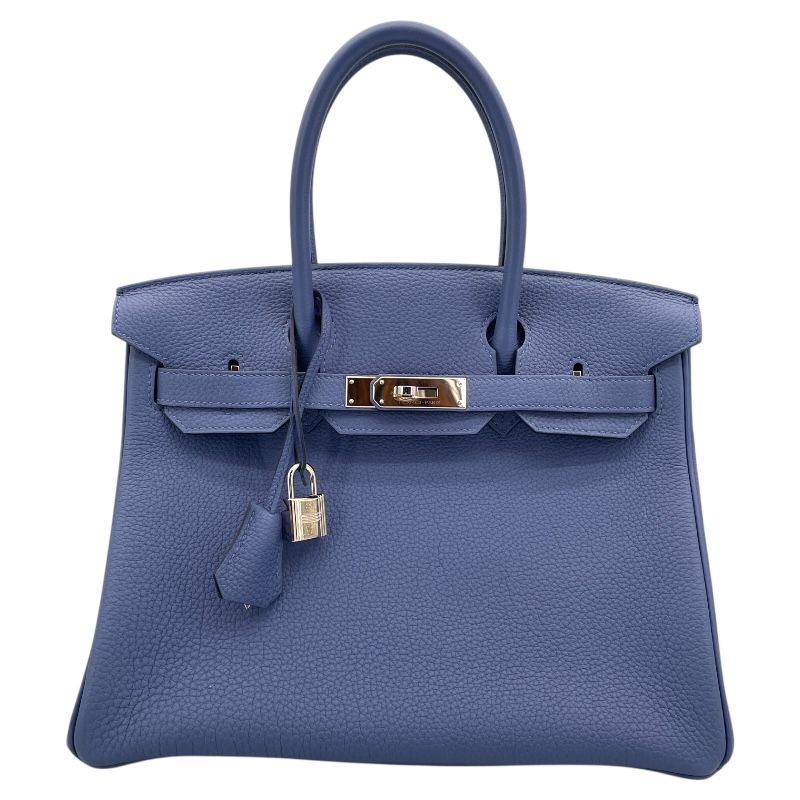 HERMES Birkin 30 C刻 Blue Brighton with Silver Hardware - Exquisite Craftsmanship