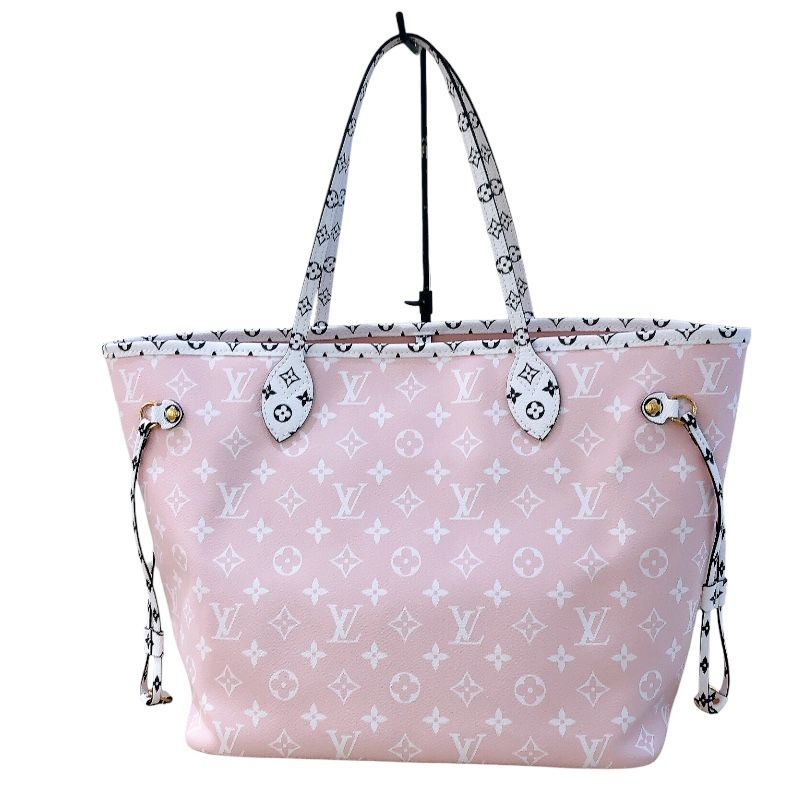 Louis Vuitton Neverfull MM M44567 Red Monogram Giant Tote Bag