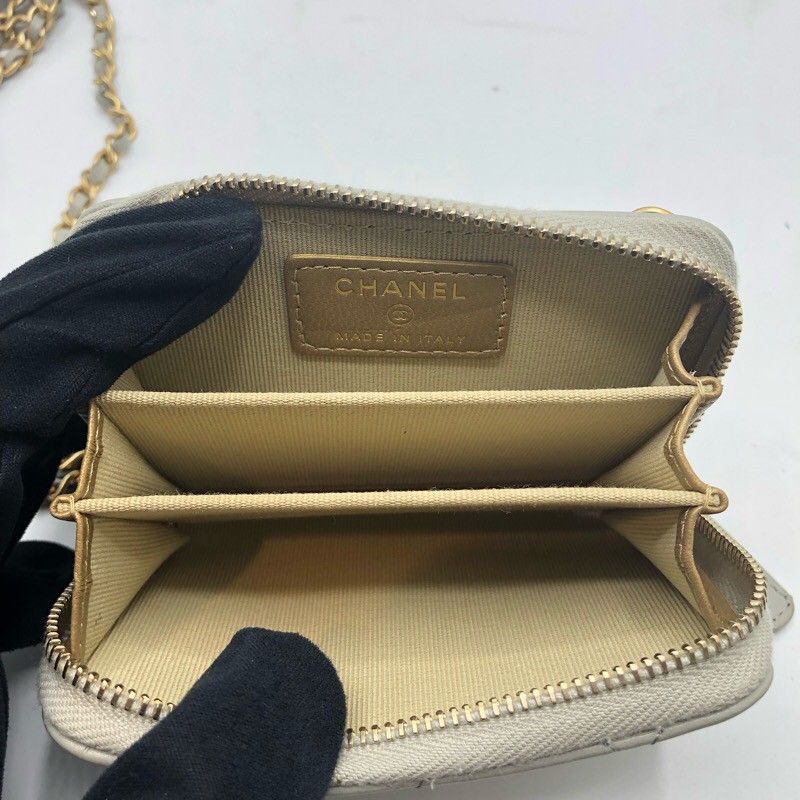 CHANEL Lambskin Ball Chain Wallet AP2462 - Exquisite Shoulder Bag
