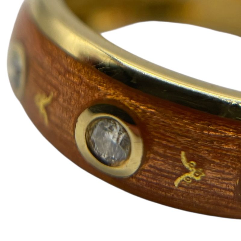 FABERGE K18YG Diamond Ring - Exquisite Gold Elegance