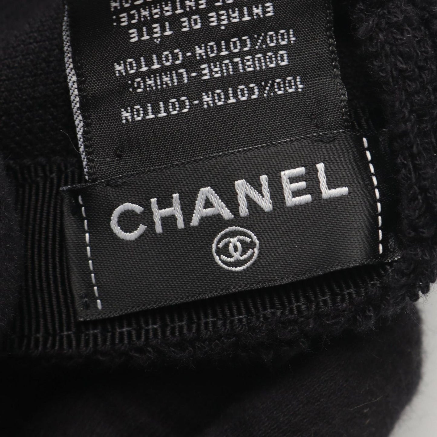 CHANEL Coco Mark Black Pile Cap - Timeless Elegance