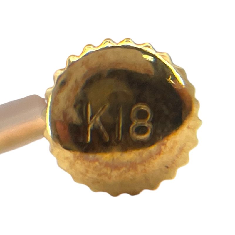 Exquisite K18 Gold Pearl Earrings - Timeless Elegance