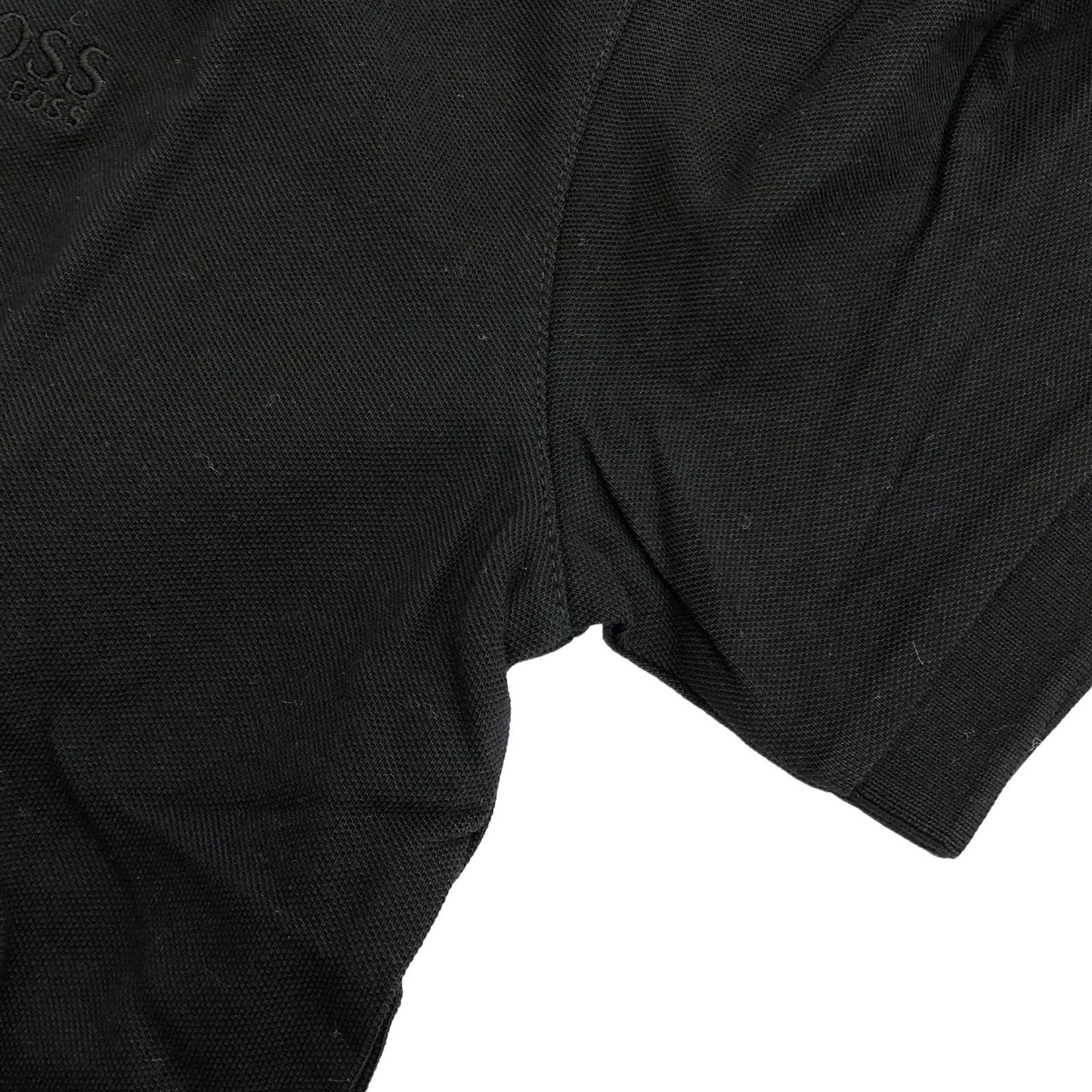 HUGO BOSS Black Cotton Polo Shirt - Timeless Elegance