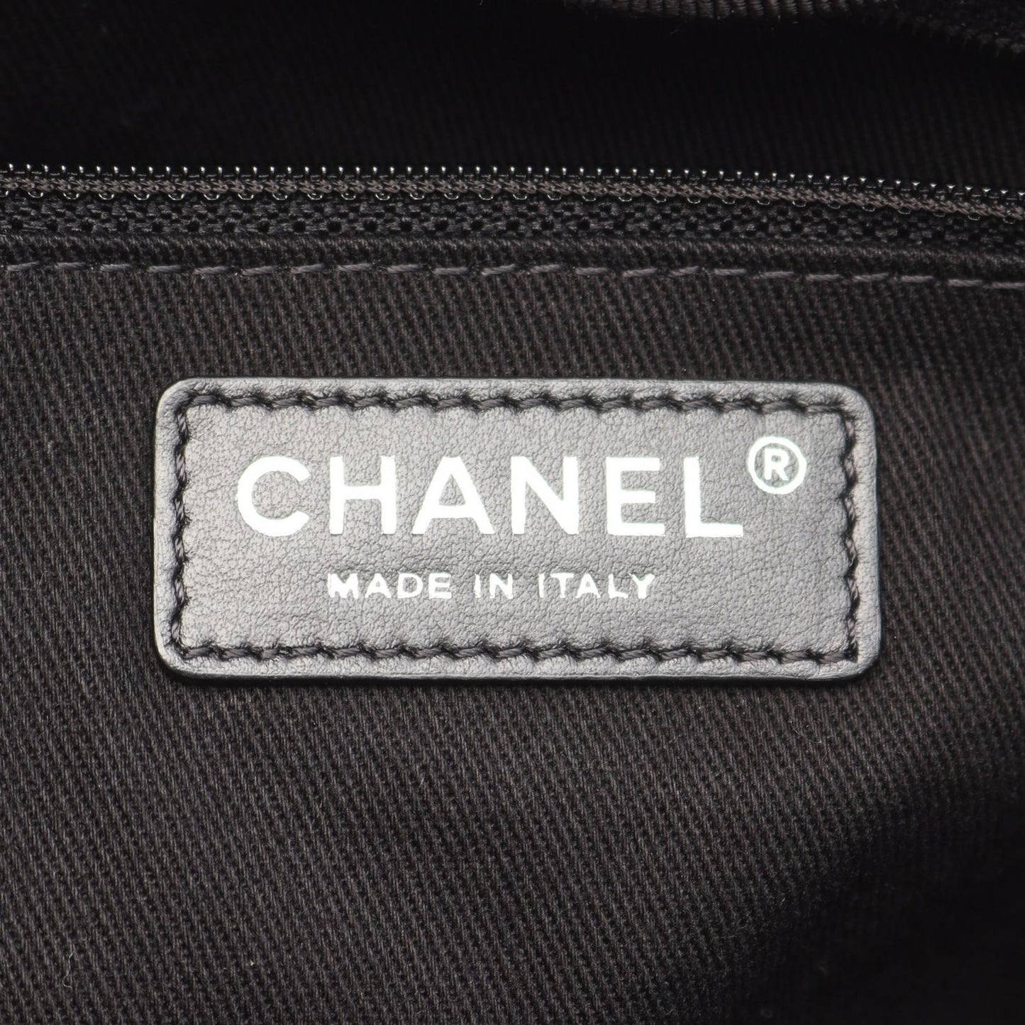 CHANEL Deauville Tote Bag A66941 in Black Canvas & Leather