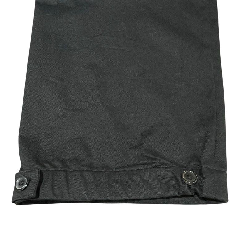 LOEWE Wide Cargo Trousers in Black Cotton - Men's Luxury Pants