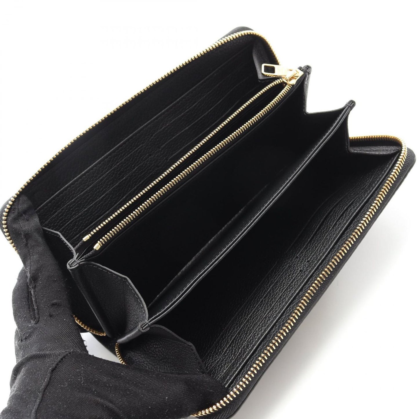 Louis Vuitton Zippy Wallet Monogram Empreinte - Black/Beige