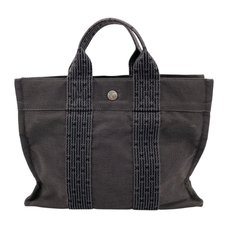 HERMES Émile Line Tote PM in Gray with Silver Hardware