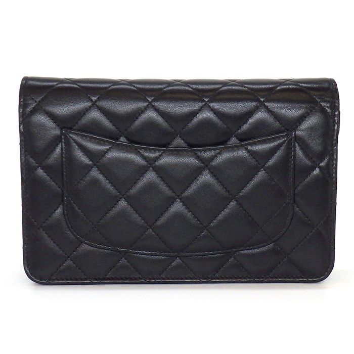 Chanel Classic Chain Wallet AP0250 in Black Lambskin - Timeless Elegance