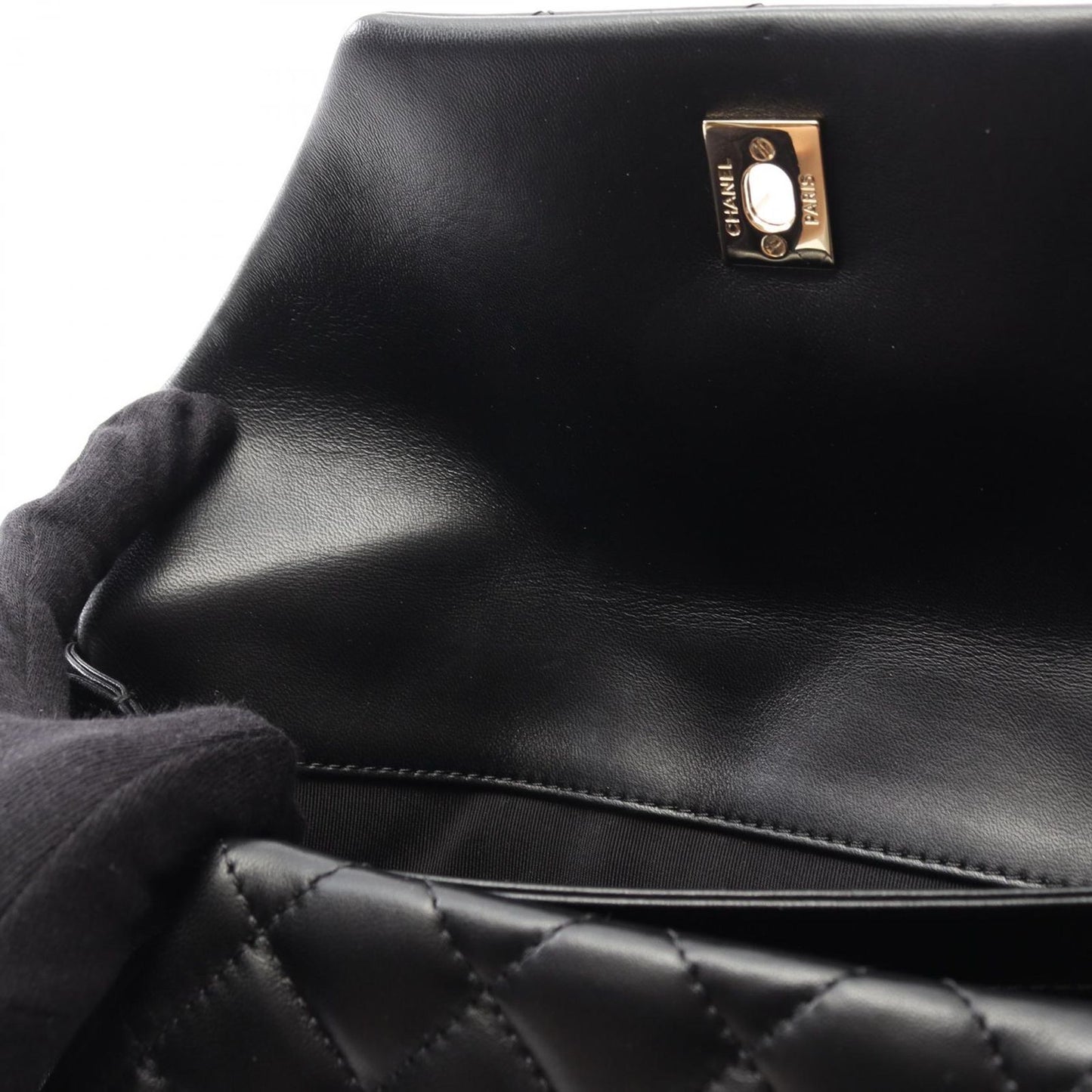 CHANEL Matelassé Clutch Bag in Black Lambskin - Timeless Elegance