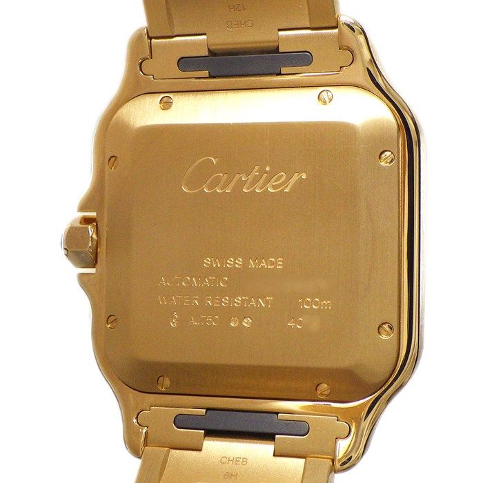 Cartier Santos LM WGSA0095 - 2024 New Release, Brown Dial, K18YG