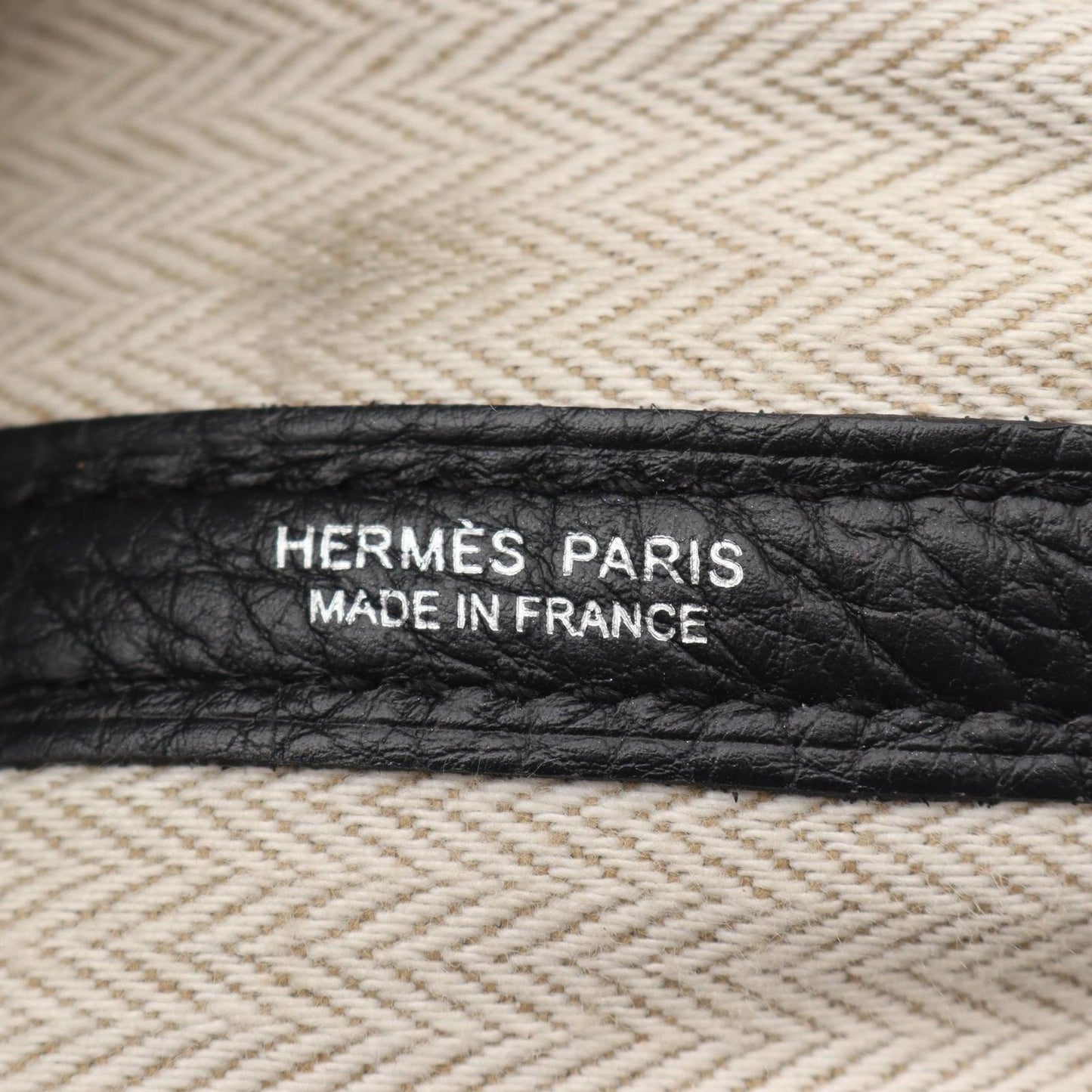 HERMES Garden Party PM Tote Bag in Black Leather - Timeless Elegance