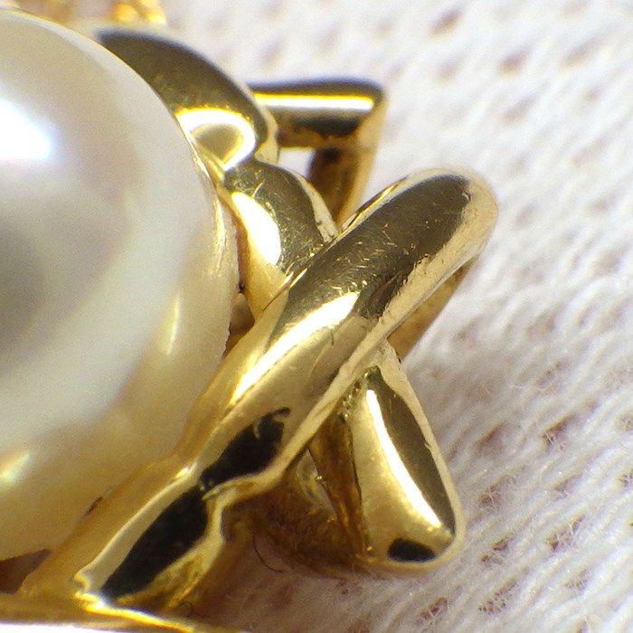 Tiffany & Co. Kiss Around Necklace with 6.5mm Pearl in K18YG