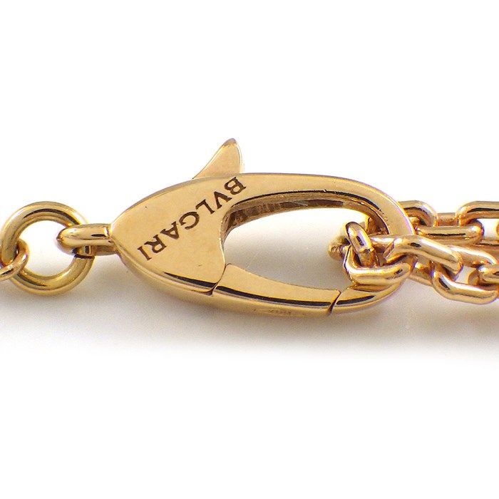 BVLGARI Serpenti Viper Necklace in K18 Pink Gold with White Shell