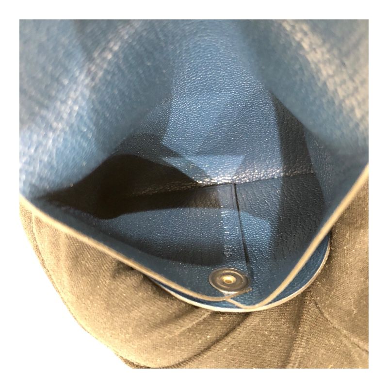 HERMES Bastia Coin Case in Blue de Galice with Silver Hardware