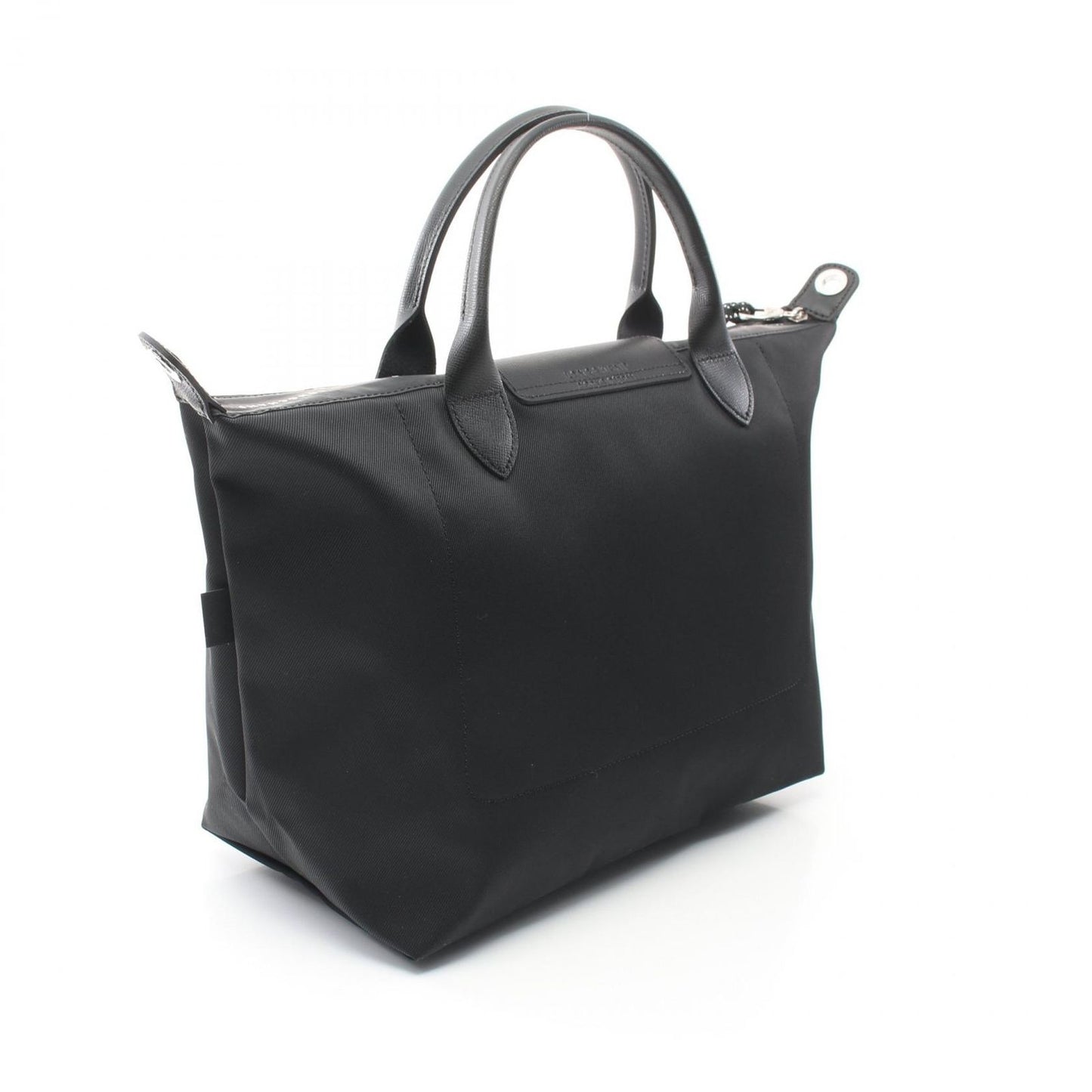 Longchamp Le Pliage Energy L Tote Bag - Black Canvas & Leather