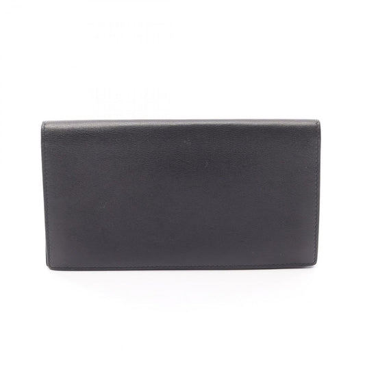 HERMES Citizen Twill Long Silk-In Folding Wallet - Black