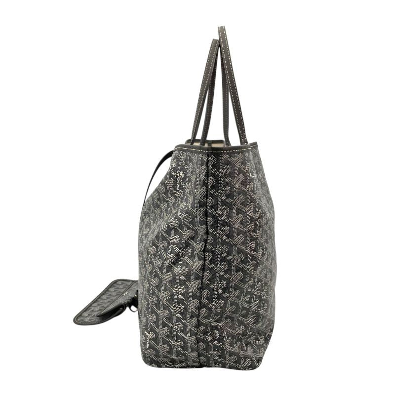 GOYARD Saint Louis PM Grey Goyardine Canvas Unisex Tote Bag