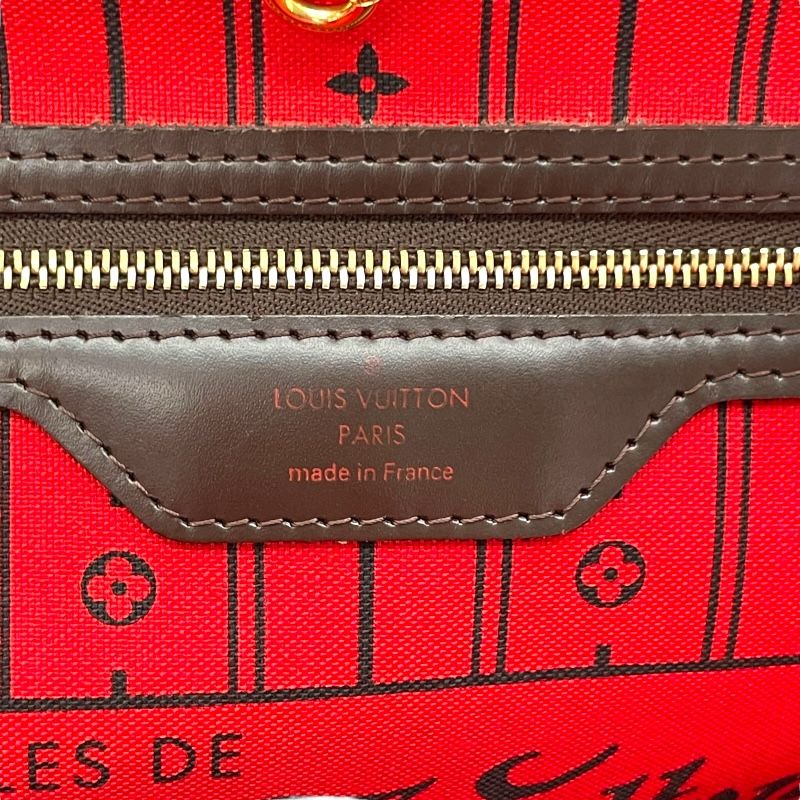 Louis Vuitton Neverfull MM Damier Brown Tote Bag - Timeless Elegance